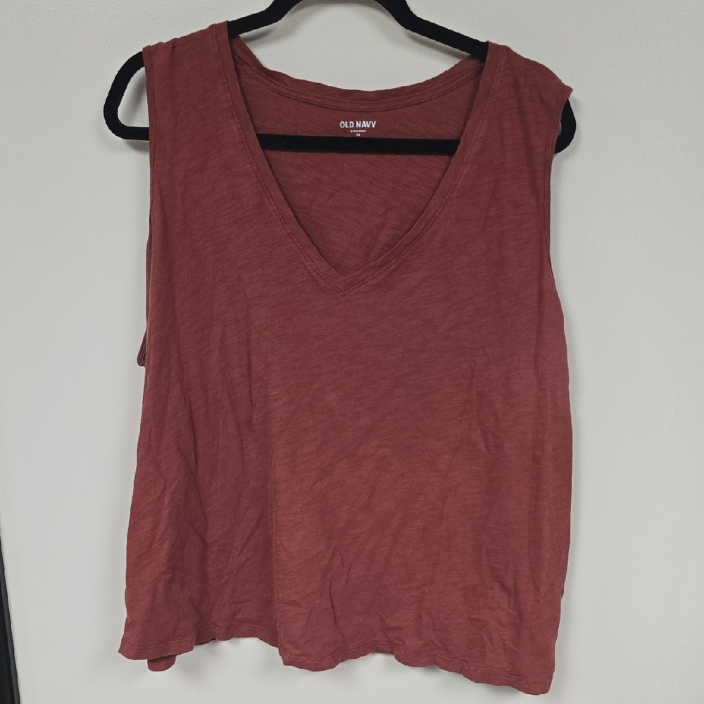 🎊 Old Navy Women's Tank Top in Rust/Orange